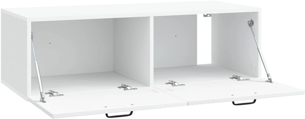 TV staliukas Sieninė TV spintelė Balta 98 x 41 x 30 cm Apdirbta mediena