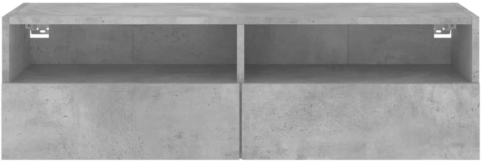 TV staliukas Sieninė TV spintelė, betono pilka, 100x30x30cm, mediena