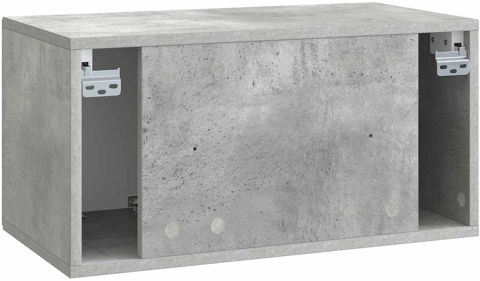 TV staliukas Sieninė TV spintelė Betono pilka 59,5 x 31 x 30 cm