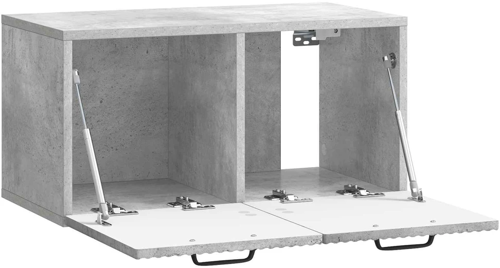 TV staliukas Sieninė TV spintelė Betono pilka 59,5 x 31 x 30 cm