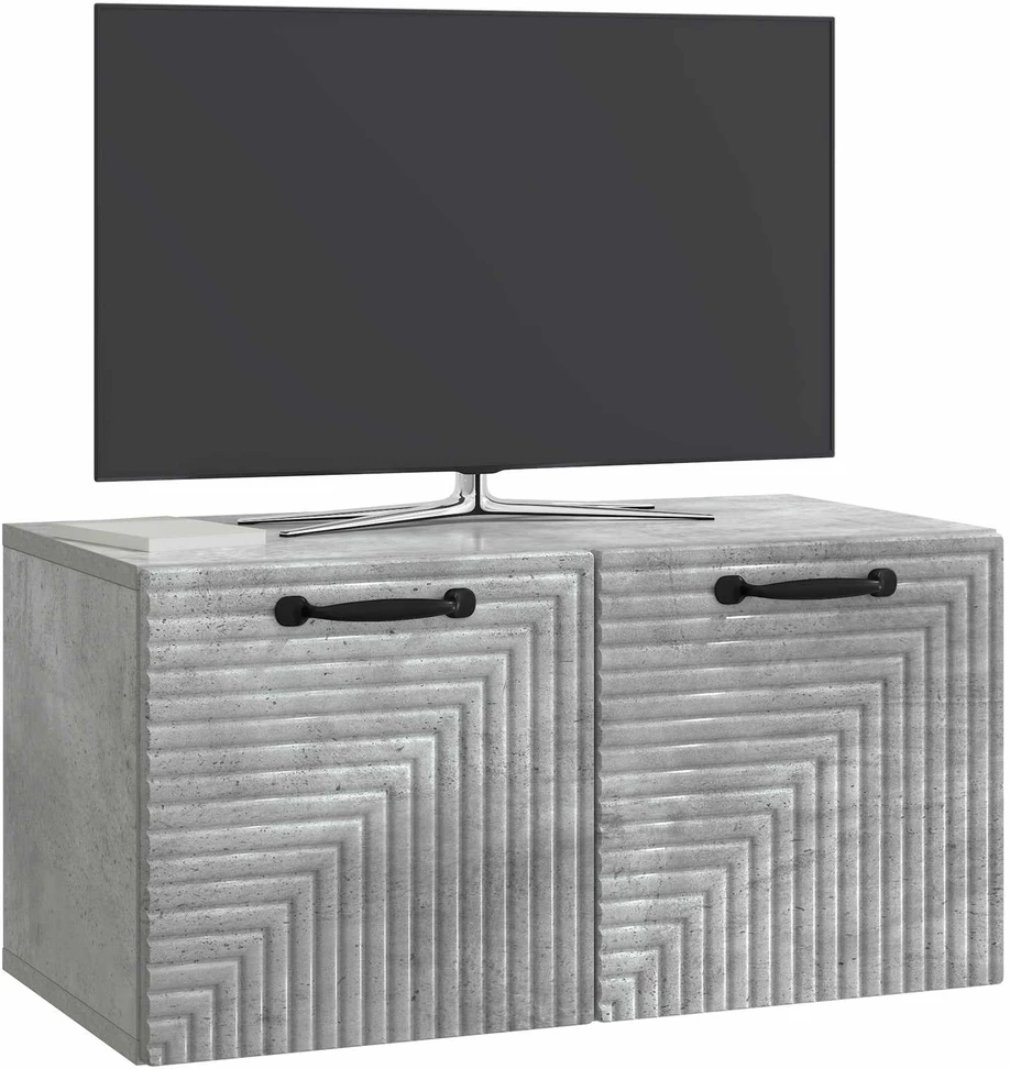 TV staliukas Sieninė TV spintelė Betono pilka 59,5 x 31 x 30 cm