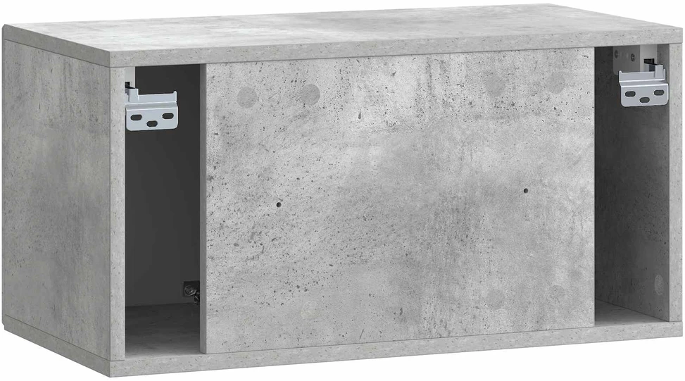 TV staliukas Sieninė TV spintelė Betono pilka 59,5 x 31 x 30 cm