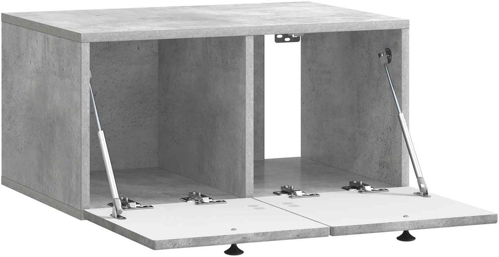 TV staliukas Sieninė TV spintelė Betono pilka 59,5 x 41 x 30 cm