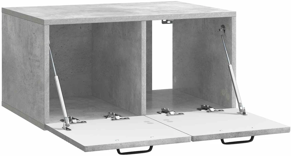 TV staliukas Sieninė TV spintelė Betono pilka 59,5 x 41 x 30 cm