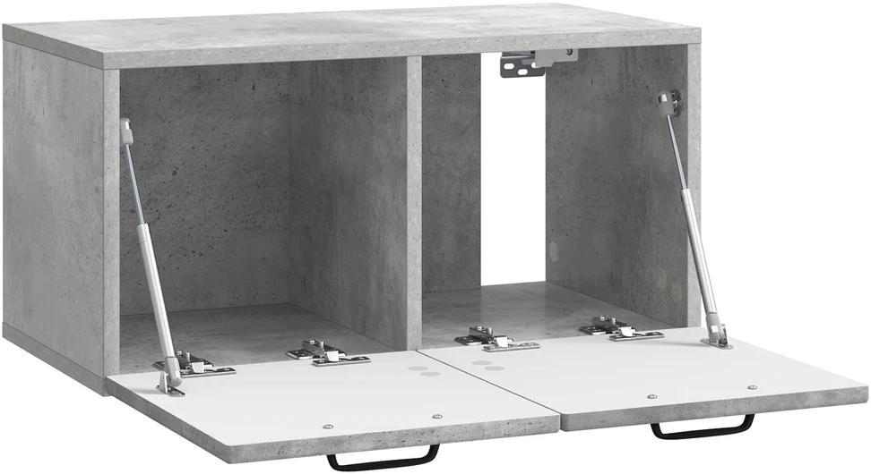 TV staliukas Sieninė TV spintelė Betono pilka 59,5 x 31 x 30 cm