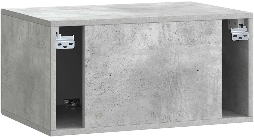 TV staliukas Sieninė TV spintelė Betono pilka 59,5 x 41 x 30 cm