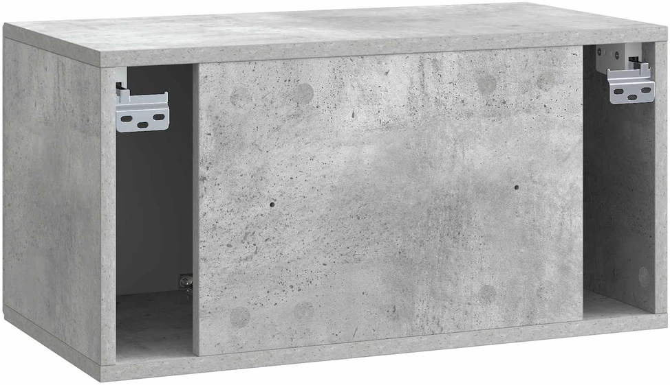 TV staliukas Sieninė TV spintelė Betono pilka 59,5 x 31 x 30 cm