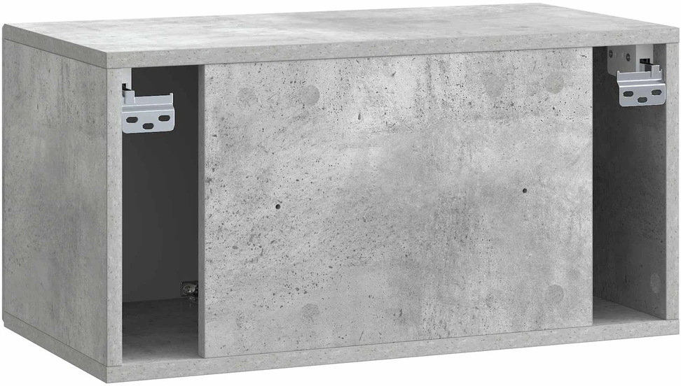 TV staliukas Sieninė TV spintelė Betono pilka 59,5 x 31 x 30 cm