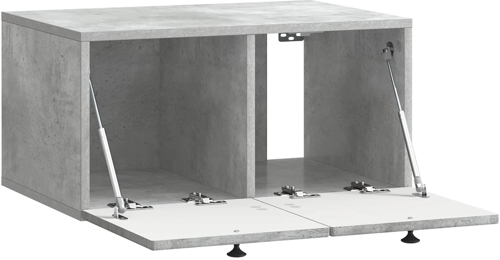 TV staliukas Sieninė TV spintelė Betono pilka 59,5 x 41 x 30 cm