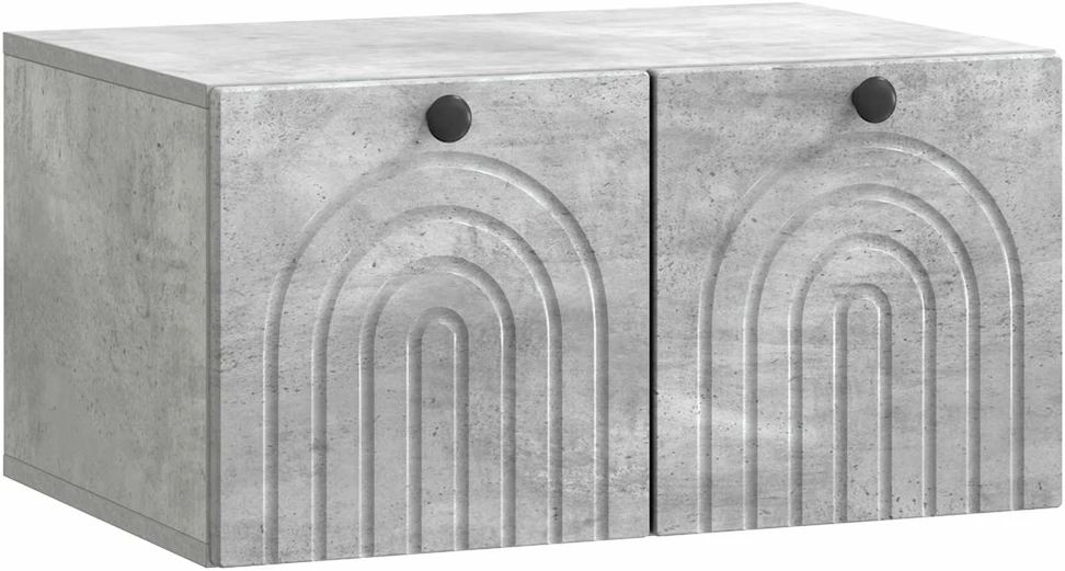 TV staliukas Sieninė TV spintelė Betono pilka 59,5 x 41 x 30 cm