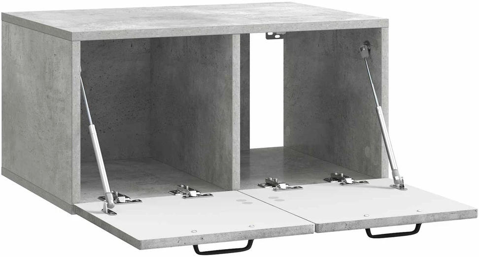 TV staliukas Sieninė TV spintelė Betono pilka 59,5 x 41 x 30 cm