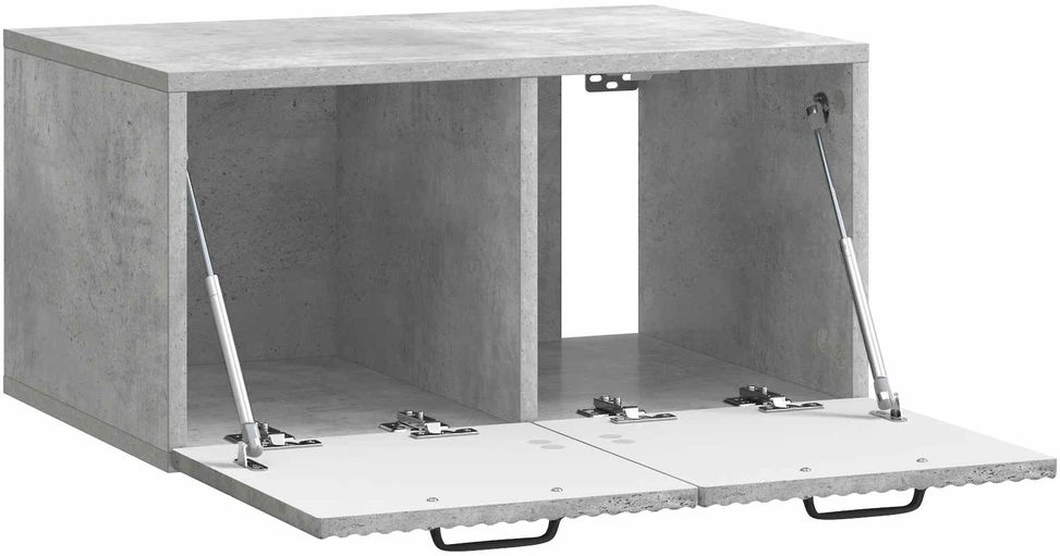 TV staliukas Sieninė TV spintelė Betono pilka 59,5 x 41 x 30 cm