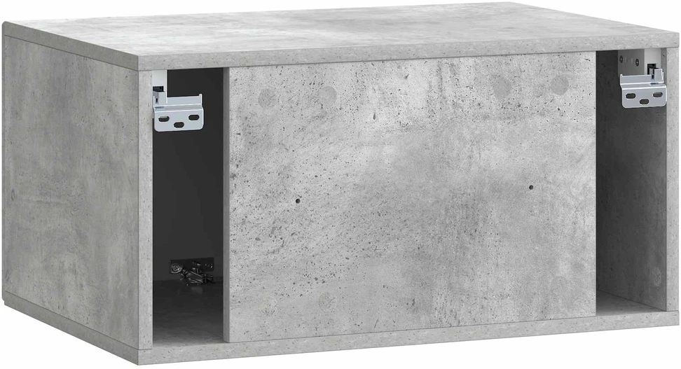 TV staliukas Sieninė TV spintelė Betono pilka 59,5 x 41 x 30 cm