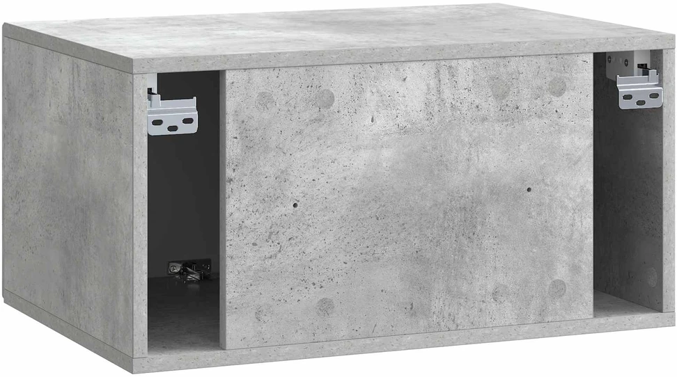 TV staliukas Sieninė TV spintelė Betono pilka 59,5 x 41 x 30 cm