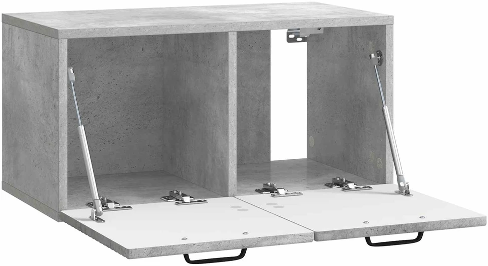 TV staliukas Sieninė TV spintelė Betono pilka 59,5 x 31 x 30 cm