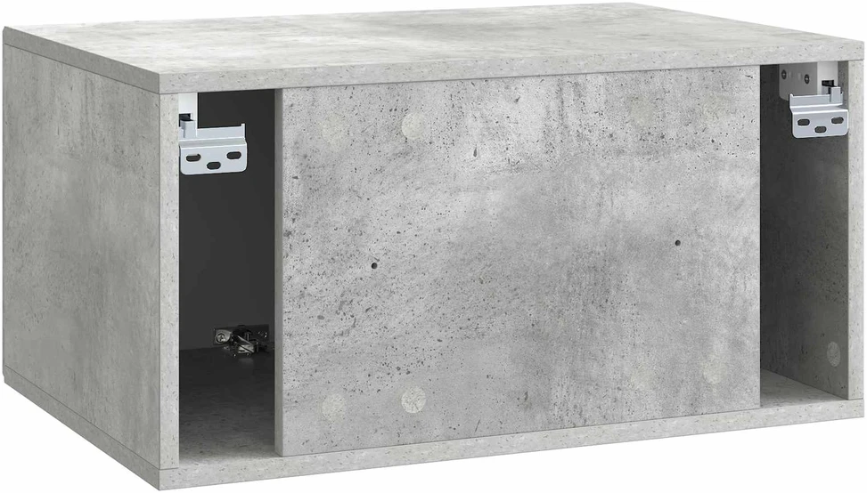TV staliukas Sieninė TV spintelė Betono pilka 59,5 x 41 x 30 cm