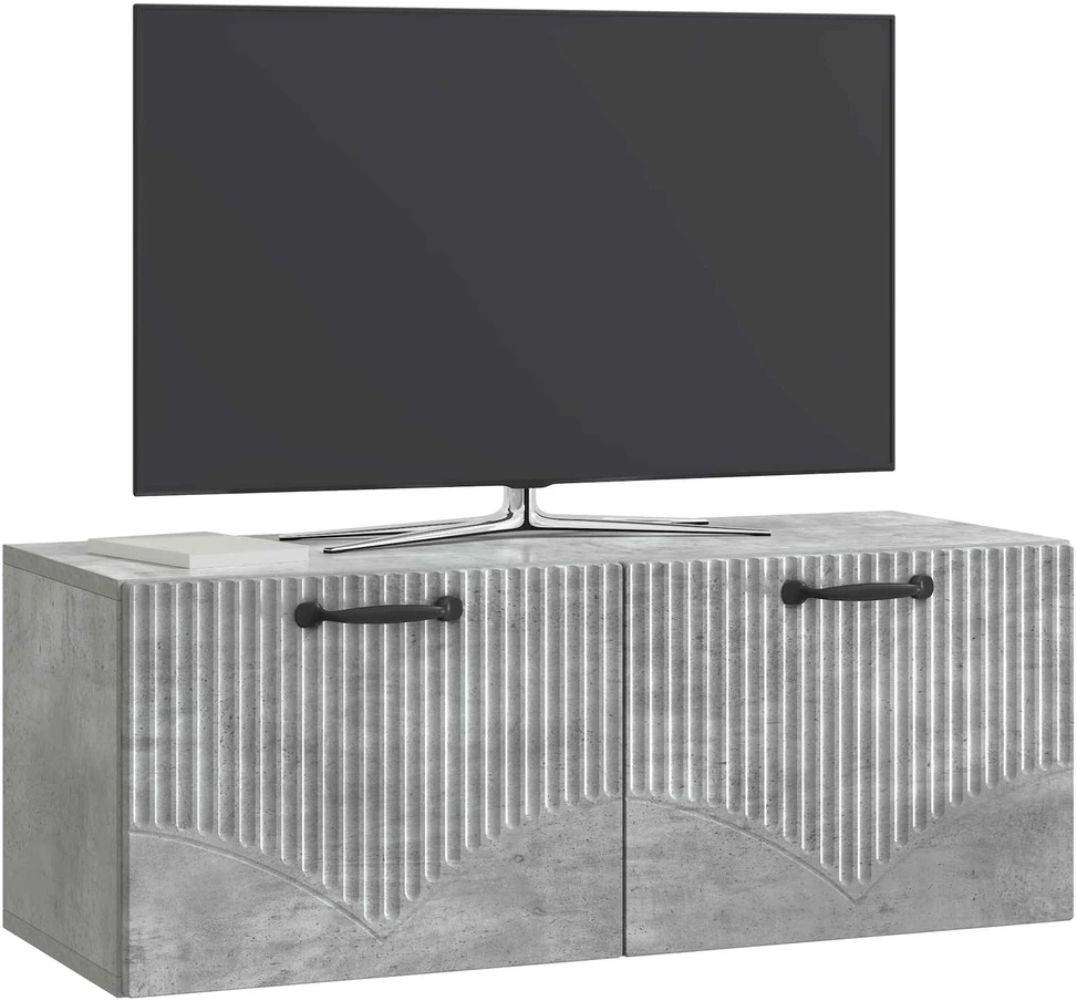 TV staliukas Sieninė TV spintelė Betono pilka 78,5 x 31 x 30 cm