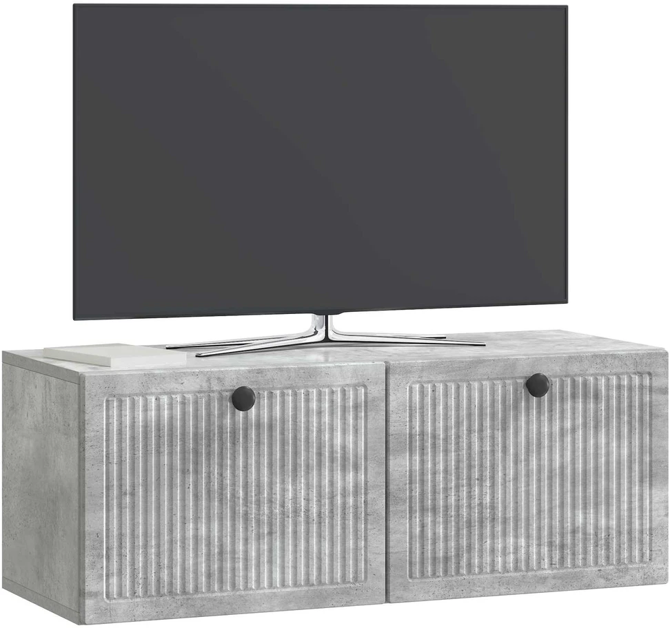 TV staliukas Sieninė TV spintelė Betono pilka 78,5 x 31 x 30 cm