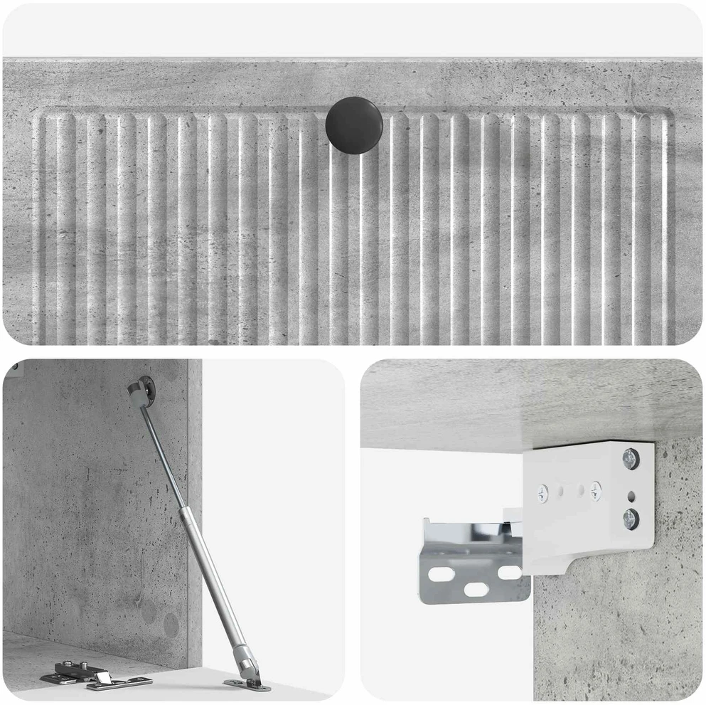 TV staliukas Sieninė TV spintelė Betono pilka 78,5 x 31 x 30 cm