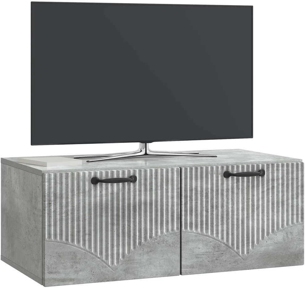 TV staliukas Sieninė TV spintelė Betono pilka 78,5 x 41 x 30 cm