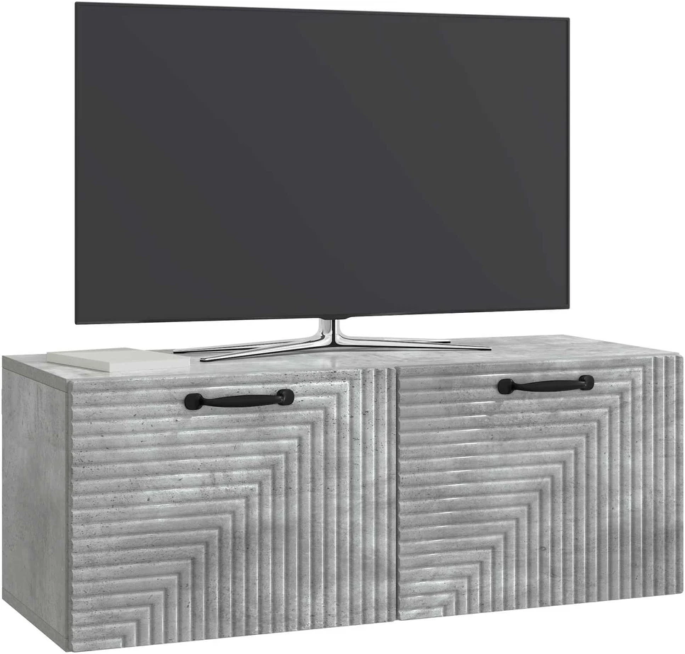 TV staliukas Sieninė TV spintelė Betono pilka 78,5 x 31 x 30 cm