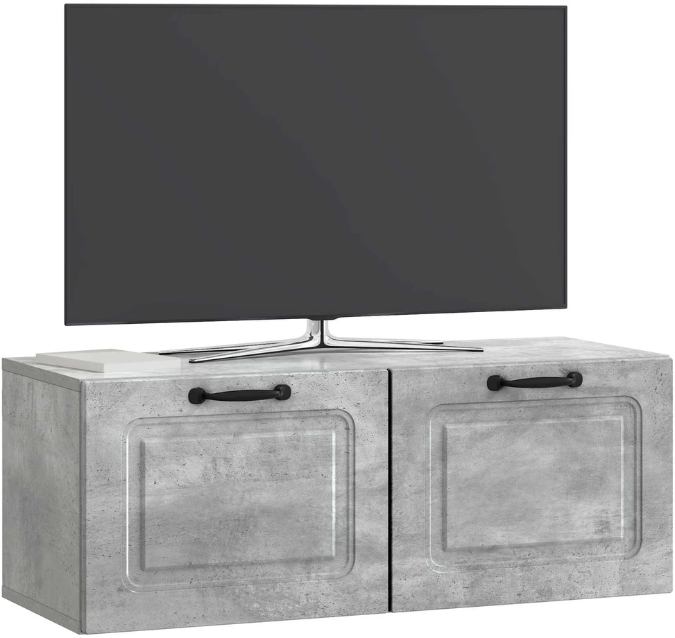 TV staliukas Sieninė TV spintelė Betono pilka 78,5 x 31 x 30 cm