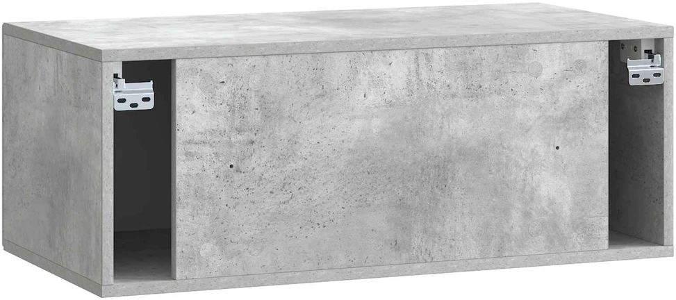 TV staliukas Sieninė TV spintelė Betono pilka 78,5 x 41 x 30 cm