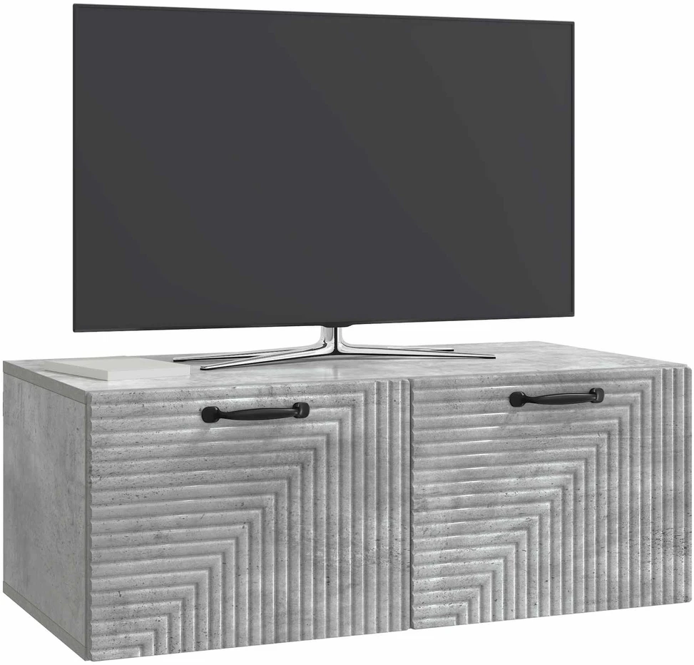 TV staliukas Sieninė TV spintelė Betono pilka 78,5 x 41 x 30 cm