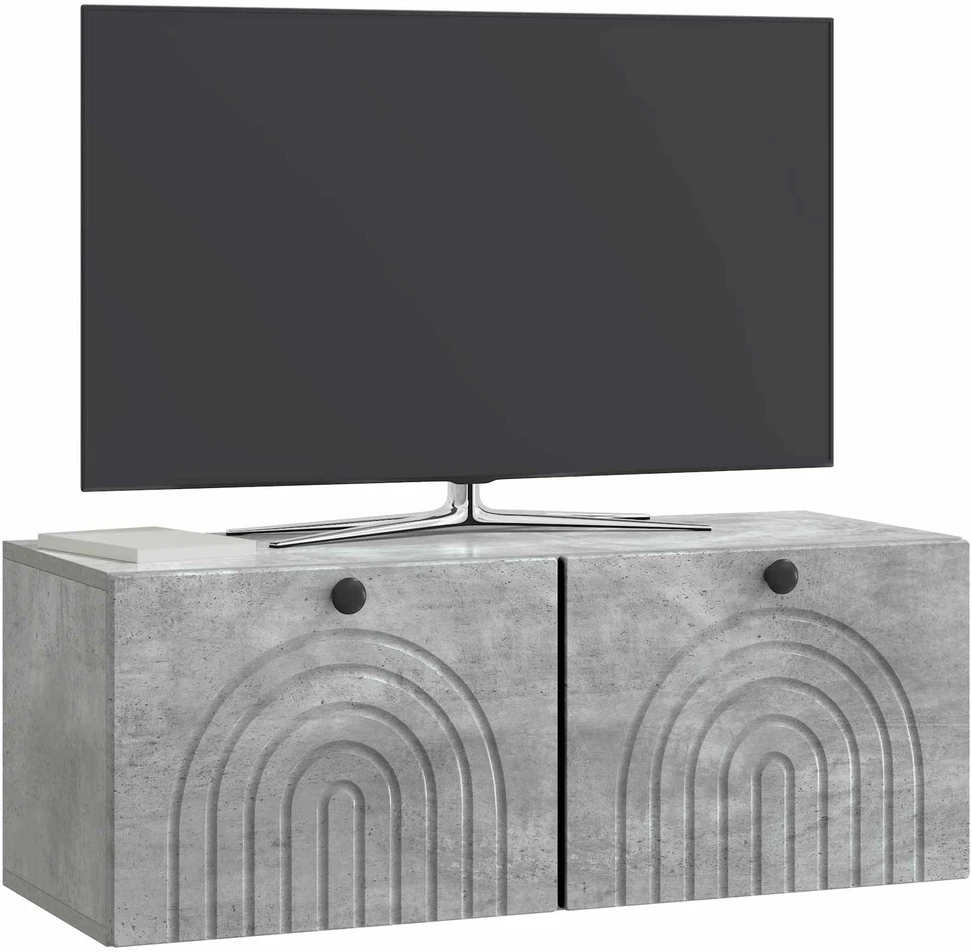 TV staliukas Sieninė TV spintelė Betono pilka 78,5 x 31 x 30 cm