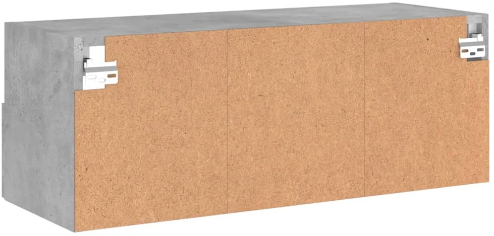 TV staliukas Sieninė TV spintelė, betono pilka, 80x30x30cm, apdirbta mediena