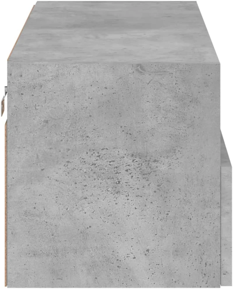 TV staliukas Sieninė TV spintelė, betono pilka, 80x30x30cm, apdirbta mediena