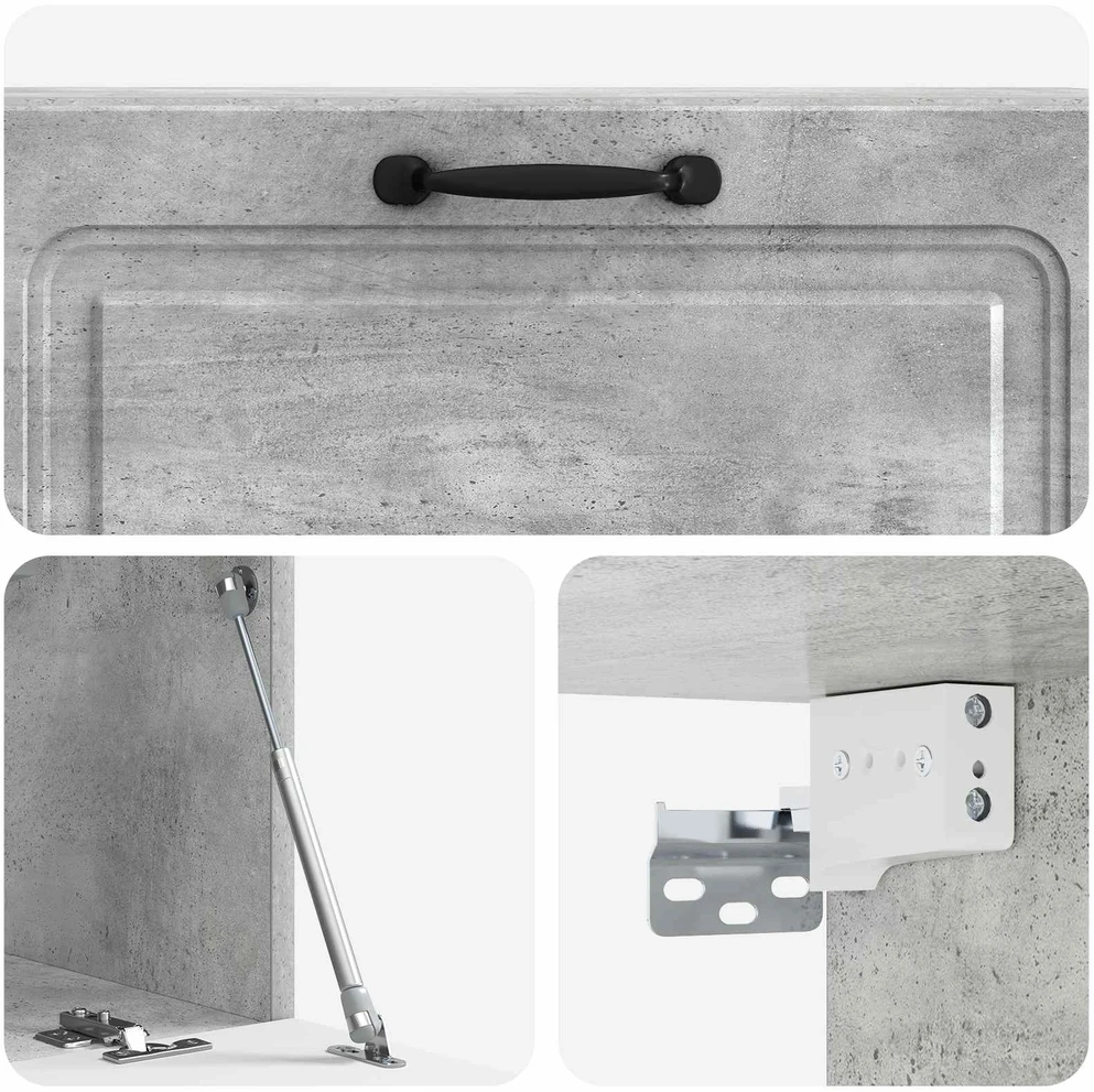 TV staliukas Sieninė TV spintelė Betono pilka 98 x 31 x 30 cm