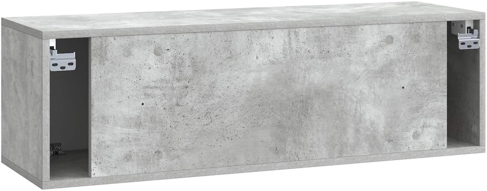 TV staliukas Sieninė TV spintelė Betono pilka 98 x 31 x 30 cm