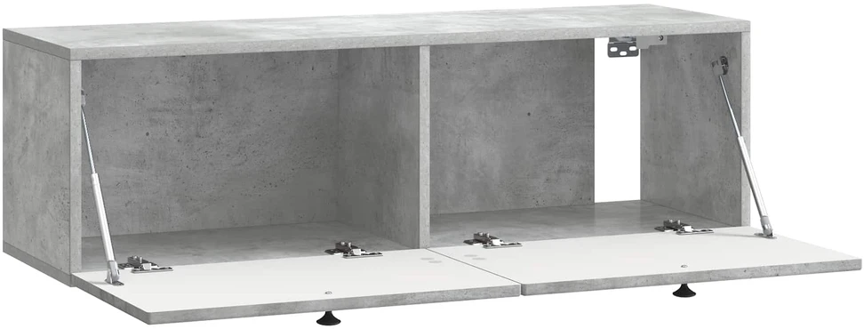 TV staliukas Sieninė TV spintelė Betono pilka 98 x 31 x 30 cm
