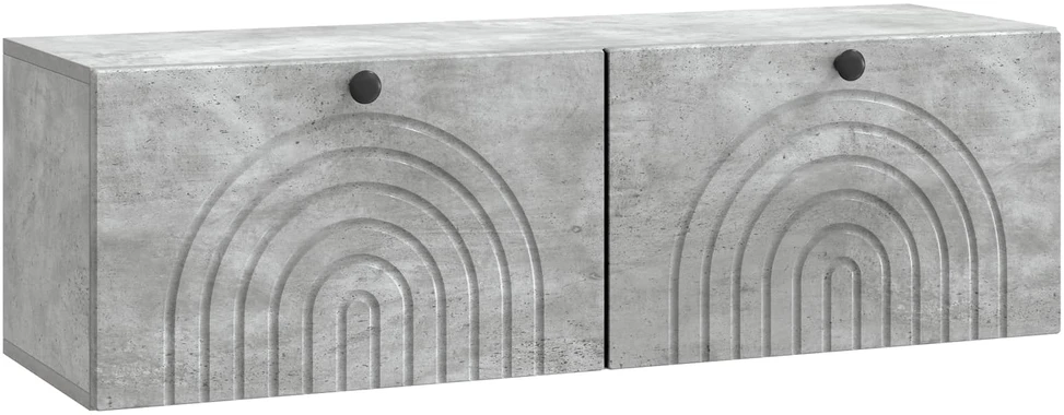 TV staliukas Sieninė TV spintelė Betono pilka 98 x 31 x 30 cm