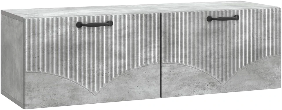 TV staliukas Sieninė TV spintelė Betono pilka 98 x 31 x 30 cm