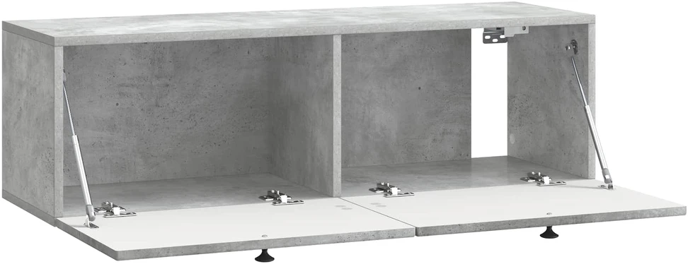 TV staliukas Sieninė TV spintelė Betono pilka 98 x 31 x 30 cm