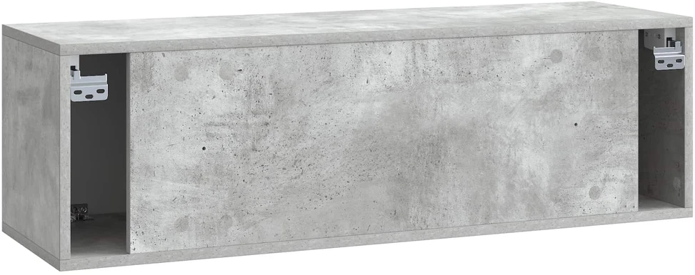 TV staliukas Sieninė TV spintelė Betono pilka 98 x 31 x 30 cm