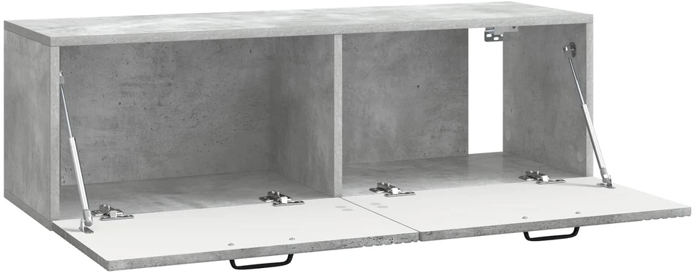 TV staliukas Sieninė TV spintelė Betono pilka 98 x 31 x 30 cm