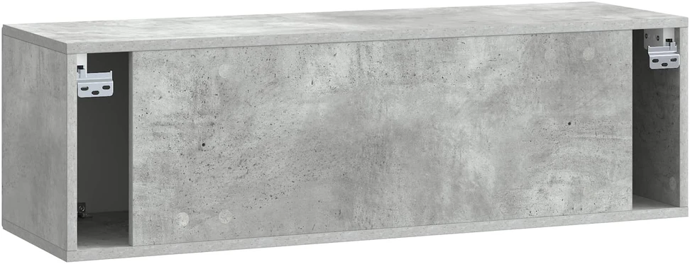 TV staliukas Sieninė TV spintelė Betono pilka 98 x 31 x 30 cm