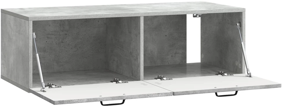 TV staliukas Sieninė TV spintelė Betono pilka 98 x 41 x 30 cm