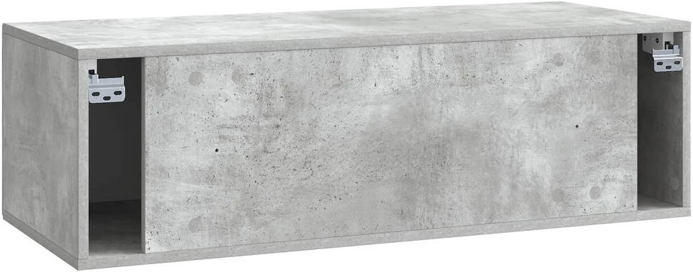 TV staliukas Sieninė TV spintelė Betono pilka 98 x 41 x 30 cm