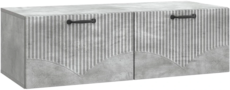 TV staliukas Sieninė TV spintelė Betono pilka 98 x 41 x 30 cm
