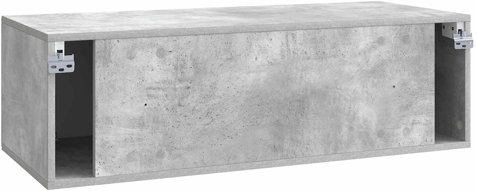TV staliukas Sieninė TV spintelė Betono pilka 98 x 41 x 30 cm