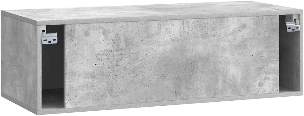 TV staliukas Sieninė TV spintelė Betono pilka 98 x 41 x 30 cm