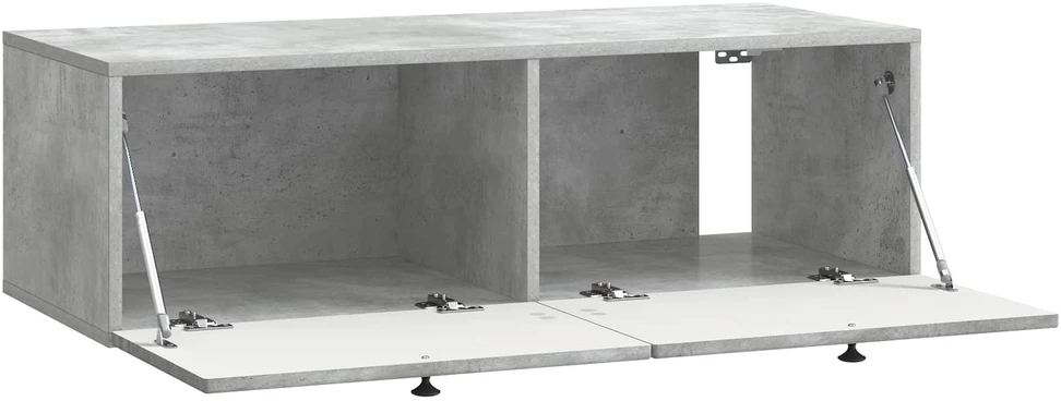 TV staliukas Sieninė TV spintelė Betono pilka 99 x 41 x 30 cm