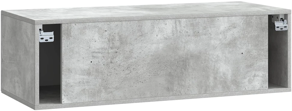 TV staliukas Sieninė TV spintelė Betono pilka 99 x 41 x 30 cm