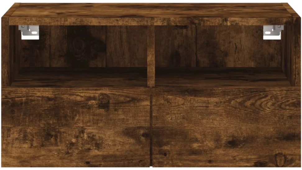 TV staliukas Sieninė TV spintelė, dūminė ąžuolo, 60x30x30cm, mediena