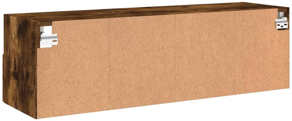 TV staliukas Sieninė TV spintelė, dūminio ąžuolo, 100x30x30cm, mediena