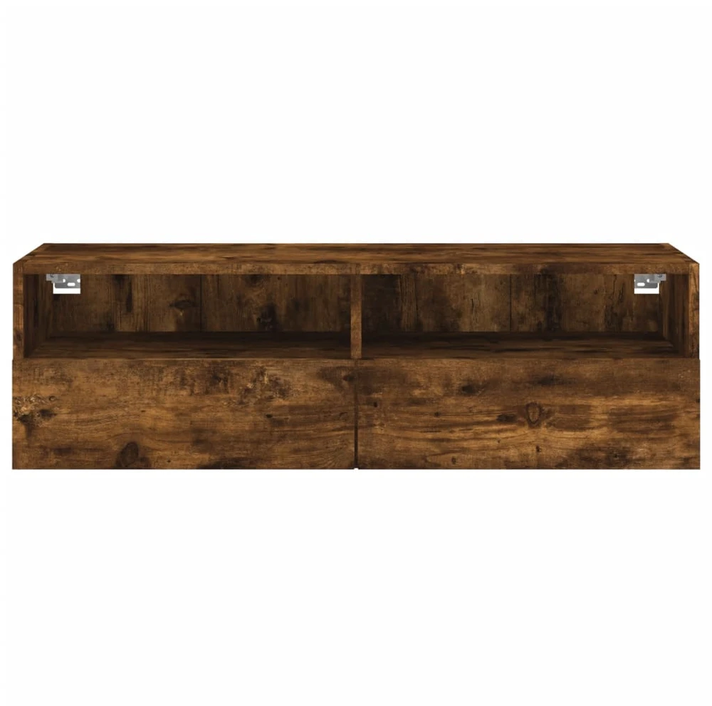 TV staliukas Sieninė TV spintelė, dūminio ąžuolo, 100x30x30cm, mediena